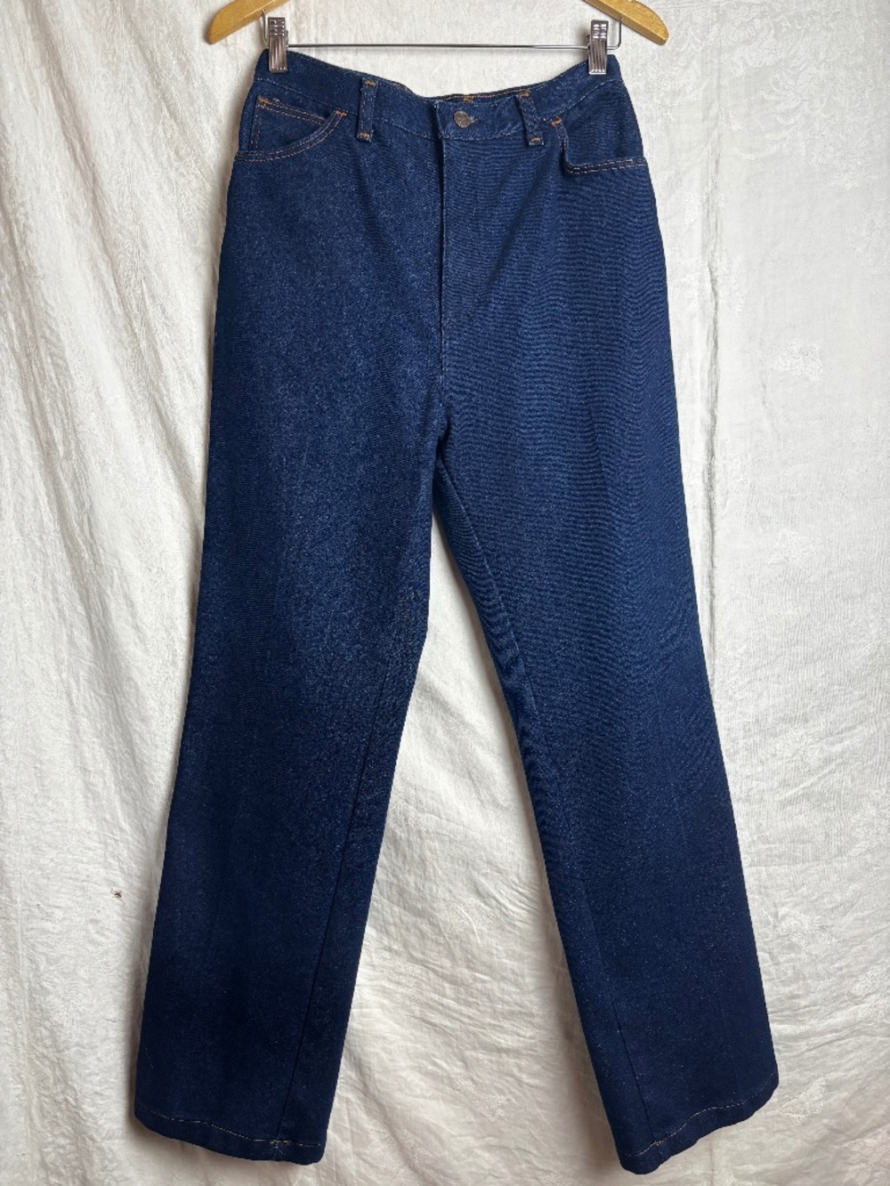 Vintage Sheplers Women's High Waisted Dark Wash 5 Pocket Blue Jeans Sz. 14